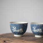muted qinghua teacup 8 | BITTERLEAF TEAS