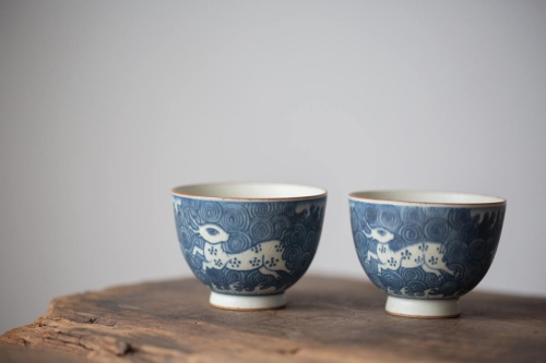 muted qinghua teacup 8 | BITTERLEAF TEAS