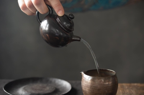 black pearl wood fired jianshui zitao teapot crane 13 | BITTERLEAF TEAS