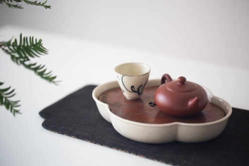 Chaozhou Da Hong Pao Clay Full Moon Teapot - Image 10