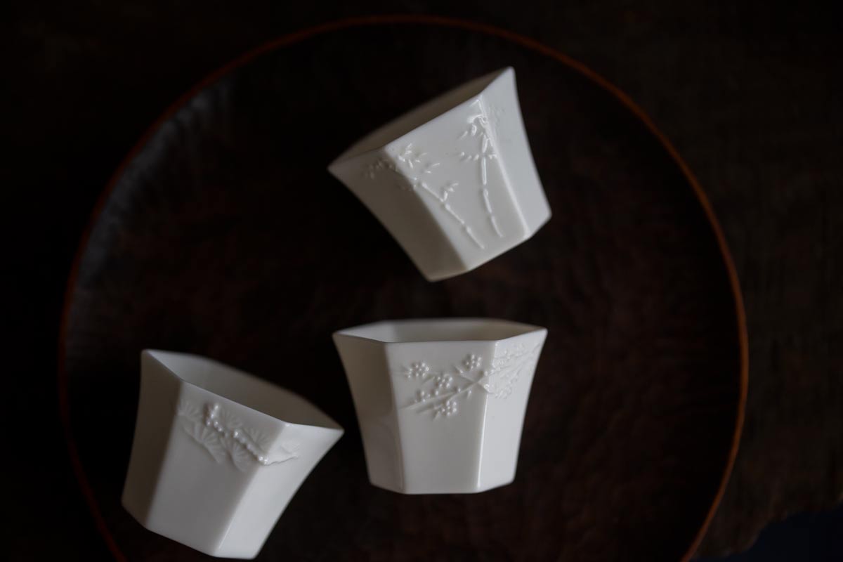 hex relief teacup 6 | BITTERLEAF TEAS