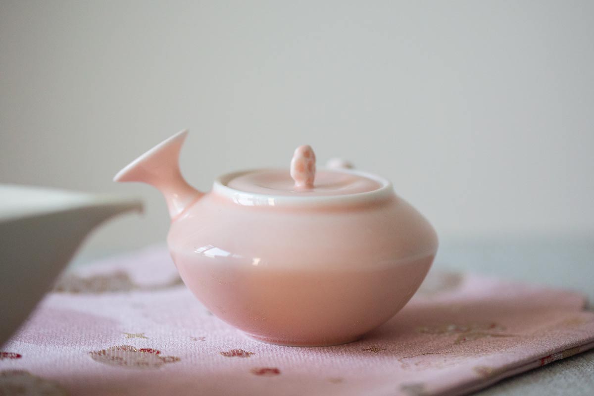 lilypad teapot pink 7 23 7 | BITTERLEAF TEAS