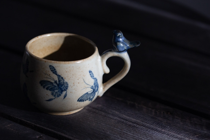 qinghua revival mug bird 3 | BITTERLEAF TEAS