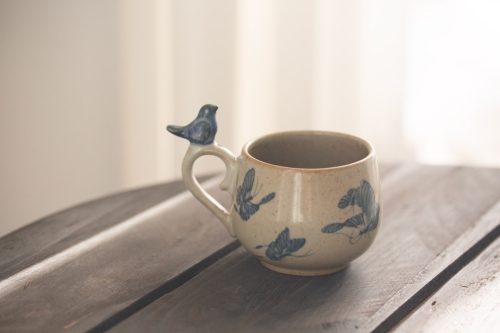 qinghua revival mug bird 5 | BITTERLEAF TEAS