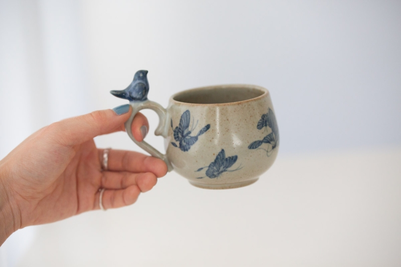 qinghua revival mug bird 6 | BITTERLEAF TEAS