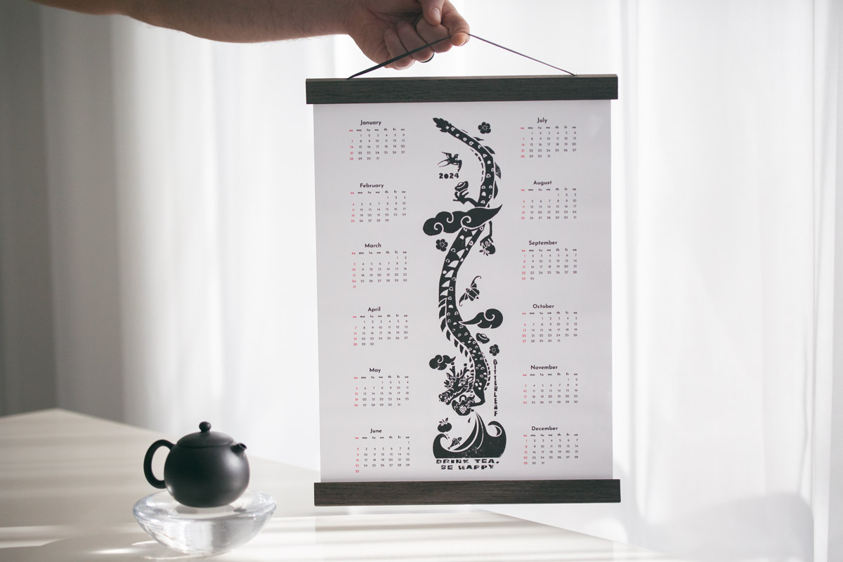 year of the dragon 2024 calendar 1 1 | BITTERLEAF TEAS