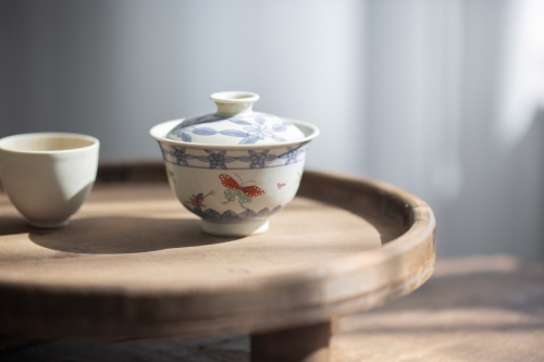 azure gaiwan butterfly 1 | BITTERLEAF TEAS