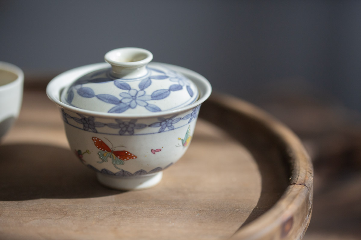 azure gaiwan butterfly 3 | BITTERLEAF TEAS