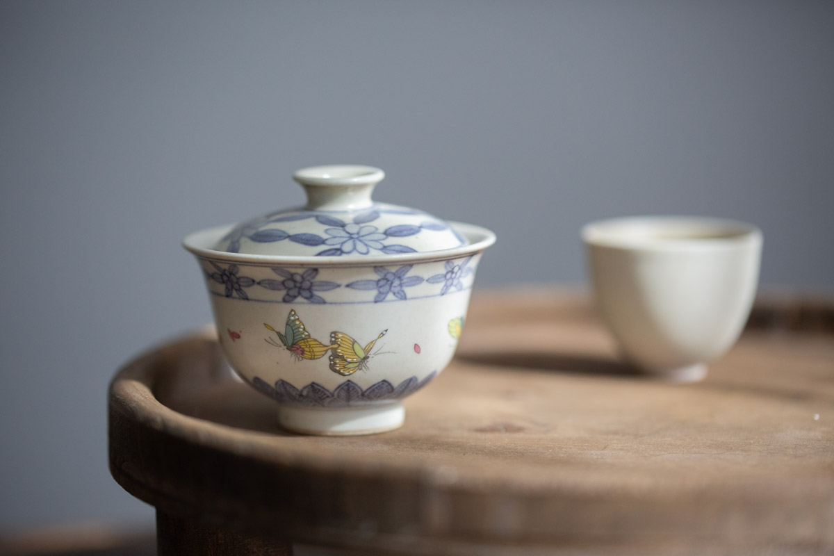 azure gaiwan butterfly 4 | BITTERLEAF TEAS