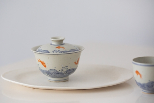 azure gaiwan goldfish 2 | BITTERLEAF TEAS