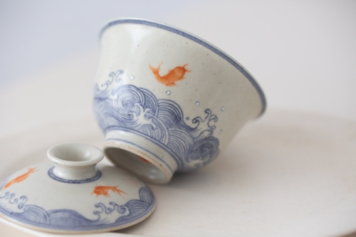 azure gaiwan goldfish 5 | BITTERLEAF TEAS