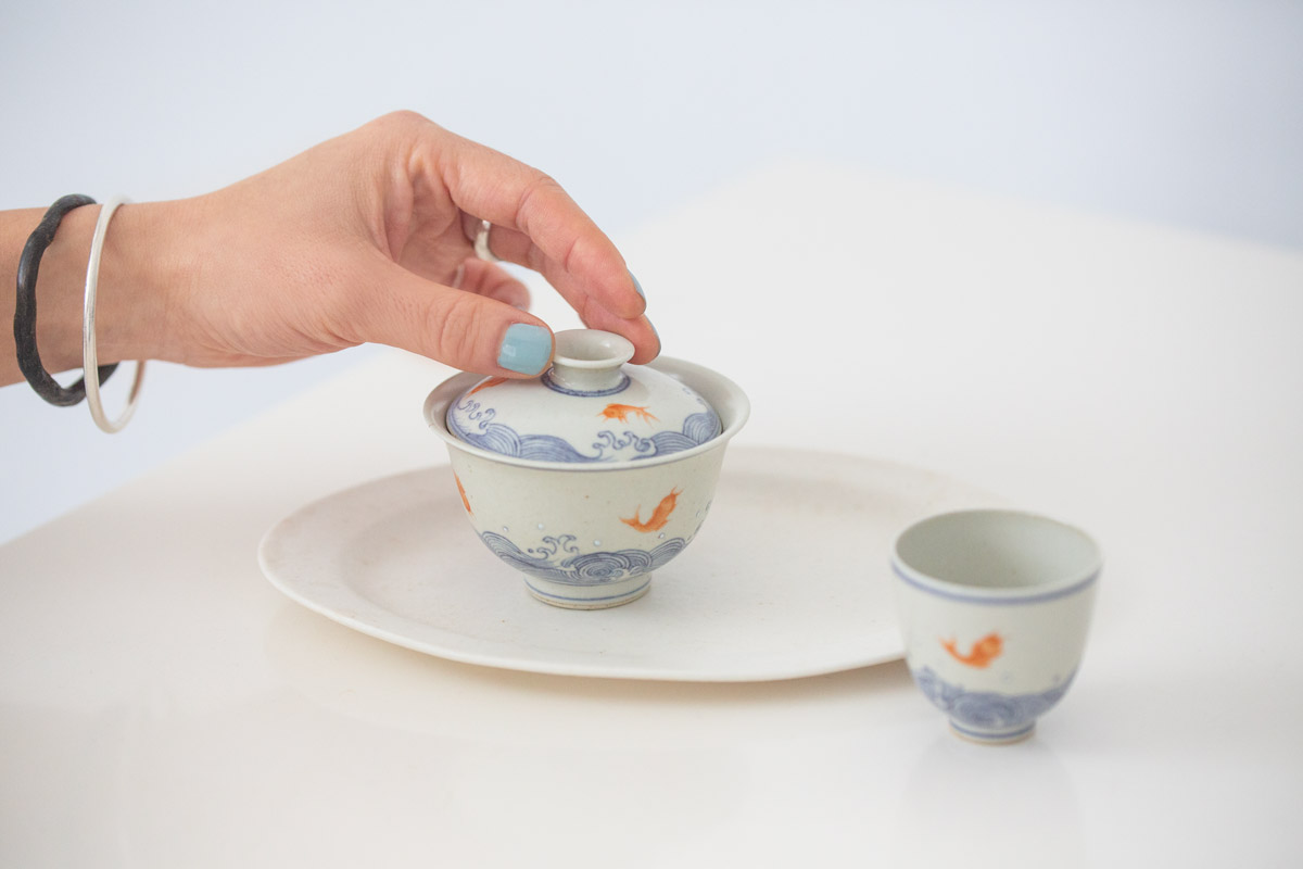 azure gaiwan goldfish 6 | BITTERLEAF TEAS