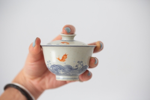 azure gaiwan goldfish 7 | BITTERLEAF TEAS