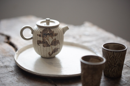 cizhou impression teapot flower 5 | BITTERLEAF TEAS