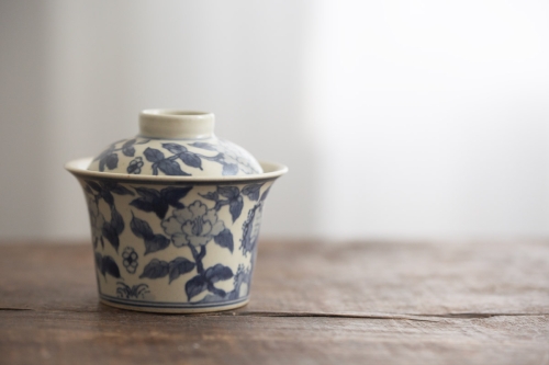 azure qinghua gaiwan 4 season 7 | BITTERLEAF TEAS