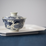 azure qinghua gaiwan fish 1 | BITTERLEAF TEAS