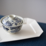 azure qinghua gaiwan fish 2 | BITTERLEAF TEAS