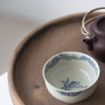 azure qinghua teacup deer 8 | BITTERLEAF TEAS