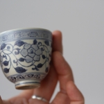 azure qinghua teacup gaiwan vine 13 | BITTERLEAF TEAS