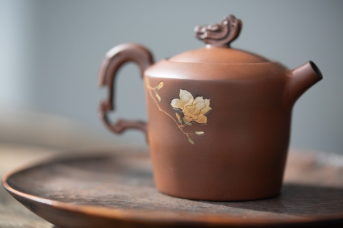 natural habitat jianshui zitao teapot magnolia 2 5 | BITTERLEAF TEAS