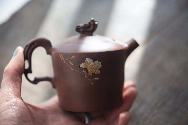 natural habitat jianshui zitao teapot magnolia 2 9 | BITTERLEAF TEAS