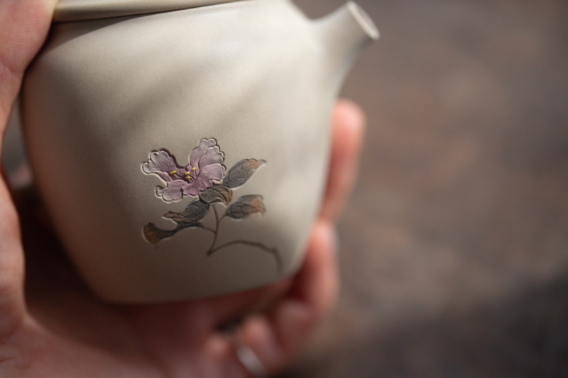 natural habitat jianshui zitao teapot magnolia violet 7 | BITTERLEAF TEAS