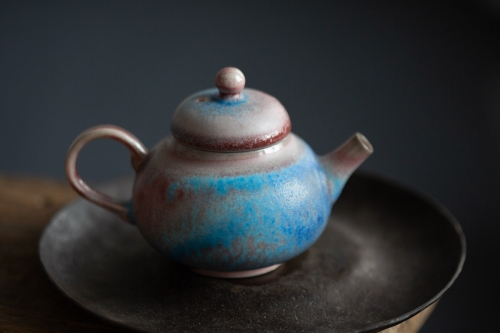 chameleon soda ash wood fired teapot 9 24 3 | BITTERLEAF TEAS