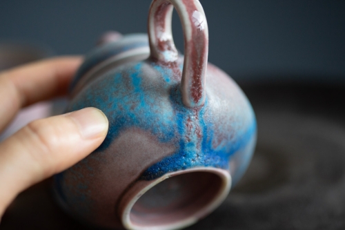 chameleon soda ash wood fired teapot 9 24 6 | BITTERLEAF TEAS