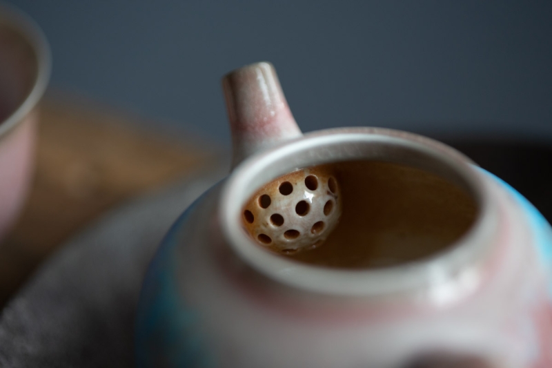 chameleon soda ash wood fired teapot 9 24 8 | BITTERLEAF TEAS