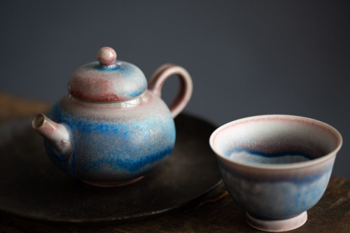 chameleon soda ash wood fired teapot 9 24 9 | BITTERLEAF TEAS