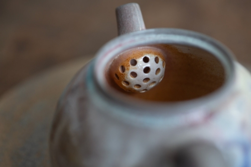 Chameleon Soda Ash Wood Fired Teapot III - Image 6