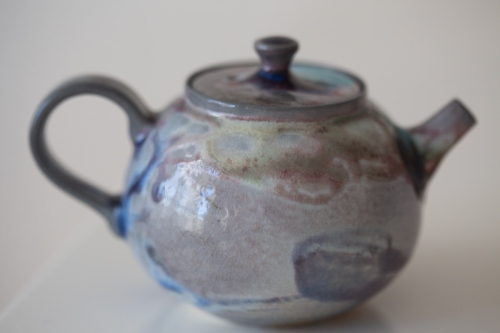 Chameleon Soda Ash Wood Fired Teapot III - Image 8