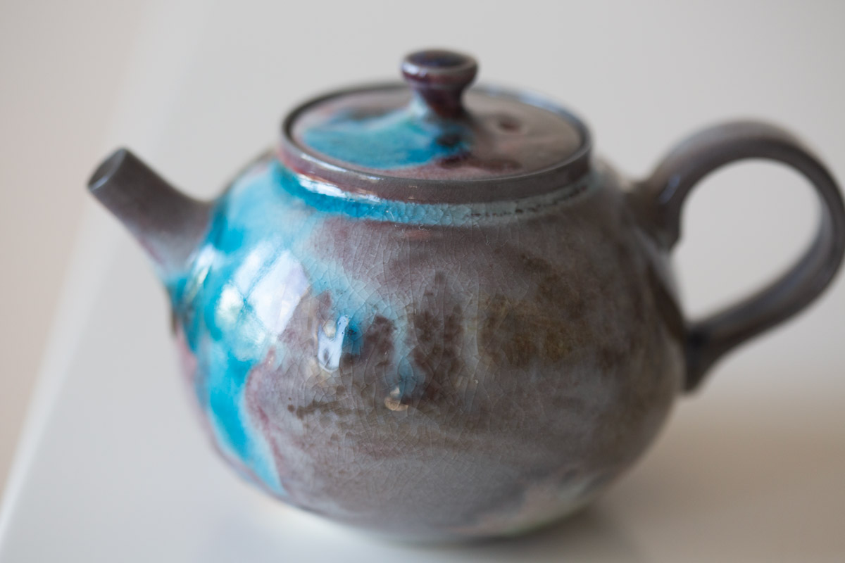 chameleon soda ash wood fired teapot iii 11 24 8 | BITTERLEAF TEAS