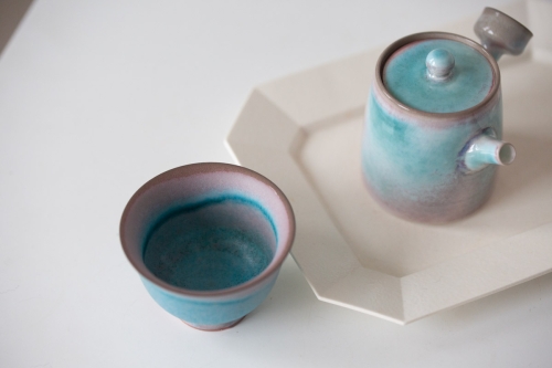 Chameleon Soda Ash Wood Fired Teacup III - Image 7