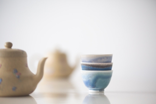 Chameleon Soda Ash Wood Fired Mini Teacup IV - Image 4