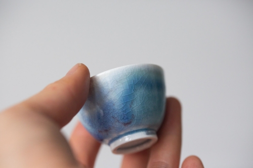 Chameleon Soda Ash Wood Fired Mini Teacup IV - Image 6