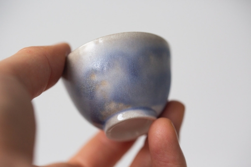 Chameleon Soda Ash Wood Fired Mini Teacup VI - Image 4