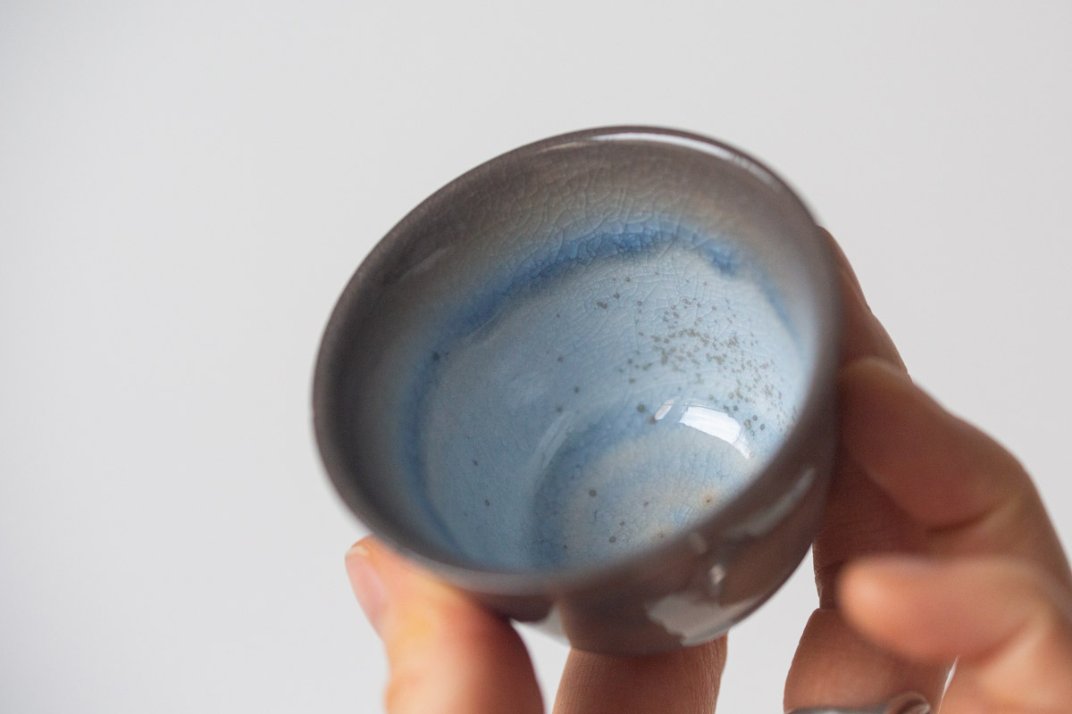 chameleon soda ash wood fired teacup 9 6 | BITTERLEAF TEAS