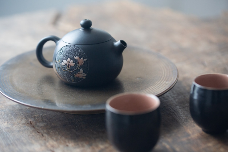 natural habitat jianshui zitao teapot magnolia 5 9 | BITTERLEAF TEAS