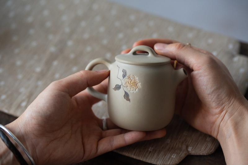 natural habitat jianshui zitao teapot white peony 3 7 | BITTERLEAF TEAS