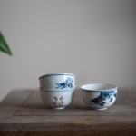 gilded qinghua teacup aqua 1 | BITTERLEAF TEAS