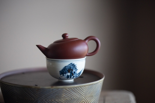 gilded qinghua teacup aqua 8 | BITTERLEAF TEAS