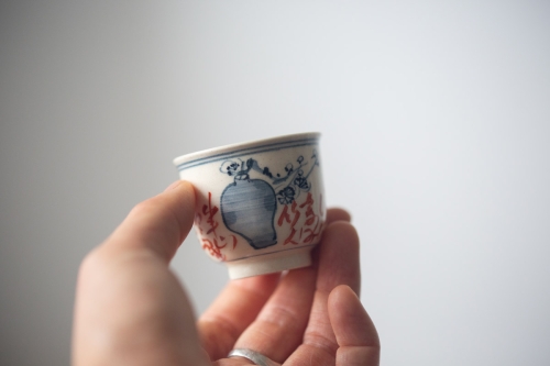 Gilded Qinghua Teacup - Tea Friends - Image 6