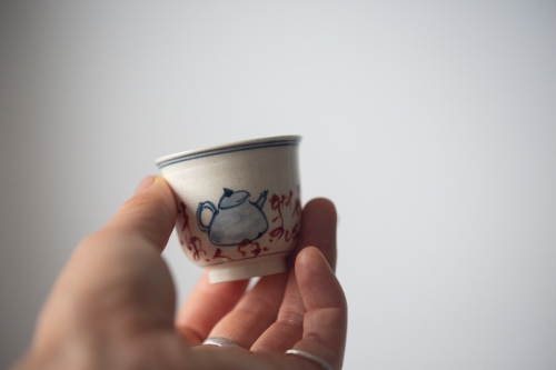 Gilded Qinghua Teacup - Tea Friends - Image 7