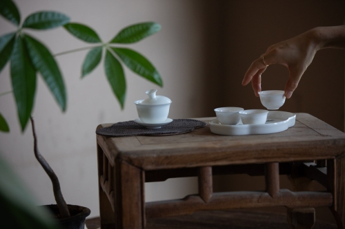 porcelain chaozhou gaiwan 6 | BITTERLEAF TEAS