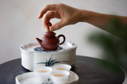 Chaozhou Da Hong Pao Clay Shuiping Teapot - Image 3