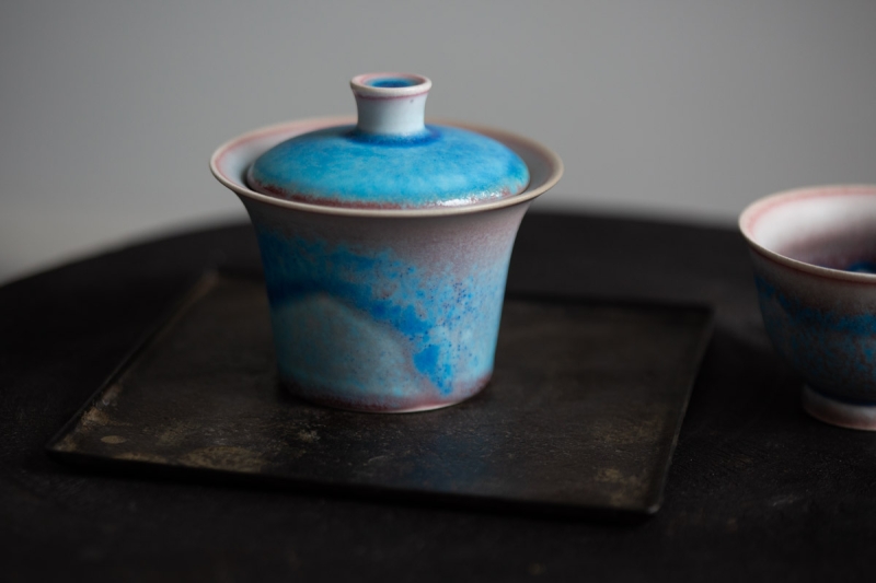 chameleon soda ash wood fired gaiwan 4 2 | BITTERLEAF TEAS