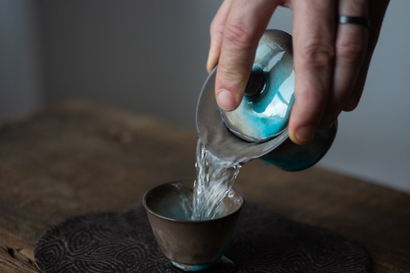 chameleon soda ash wood fired gaiwan 6 11 | BITTERLEAF TEAS