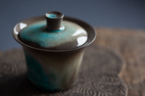 chameleon soda ash wood fired gaiwan 6 2 | BITTERLEAF TEAS