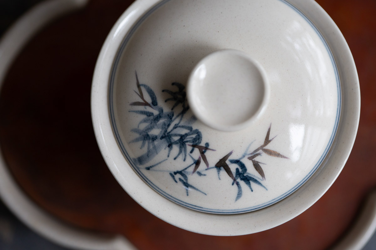 gilded qinghua gaiwan bamboo 1 | BITTERLEAF TEAS